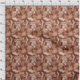 thumbnail image 4 of oneOone Cotton Poplin Twill Rust Brown Fabric Tropical Leaf Sewing Craft Projects Fabric Prints By Yard 56 Inch Wide, 4 of 5