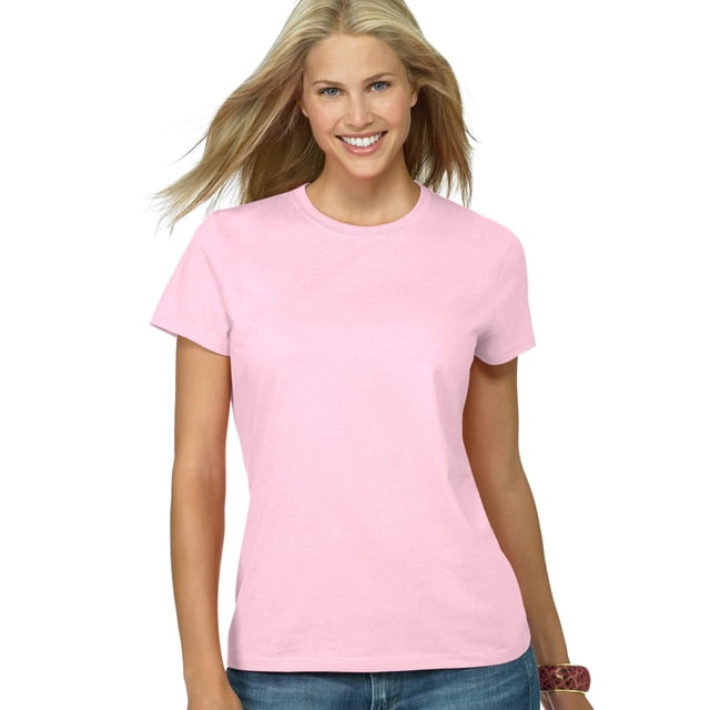 Hanes T-shirt Nano-T pour Femmes, P, Rose Pâle