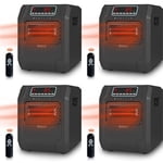 VOLTORB Électrique Space Chauffe-eau avec télécommande & Mode du ventilateur uniquement (4 Boîte)