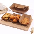 thumbnail image 4 of Pack Of 50 Disposable Tableware Snack Bowls Made Of Paper  Food Tray Serving Bowls Made Of Kraft Paper For Parties, 4 of 7