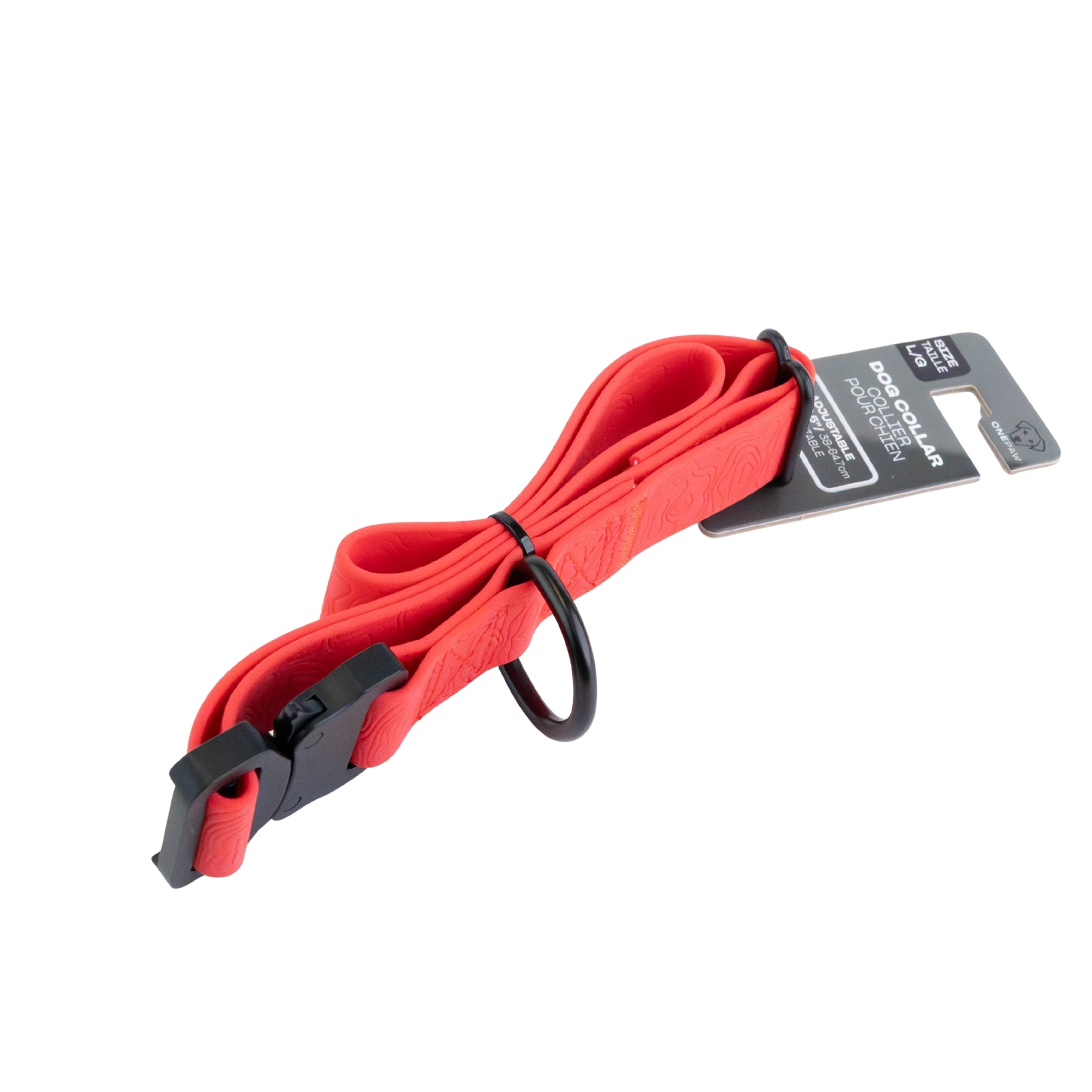 One Paw, Un collier pour chien en Silicone avec boucle métal, hydrofuge, plusieurs tailles.