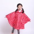thumbnail image 4 of MIASHUI Kids Raincoats for Girls Boys Waterproof Rain Jacket Toddler Rain Wear,Red,1-3 Years, 4 of 9