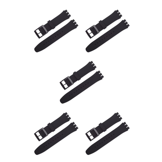 kurtrusly Bracelet de Montre en Silicone Réglable Accessoires de Montre Bracelet Installation Facile 5Ensemble