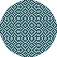 thumbnail image 1 of Ahgly Company Tapis d'Intérieur Lavable en Machine Carré Transitionnel Bleu Lagon, 3 Pieds Carré, 1 of 7