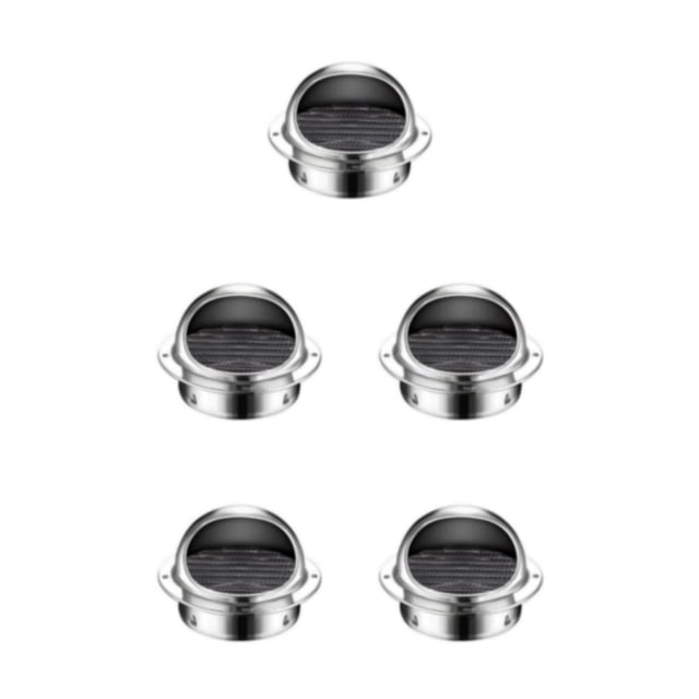 Decodeary Grille d'Aération Murale Résistante aux Intempéries Résistante aux Hautes Températures pour Air Frais 80mm 5Ensemble