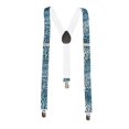 thumbnail image 1 of Blue Cheeta 3 Clip Stretchable Suspenders, 1 of 1