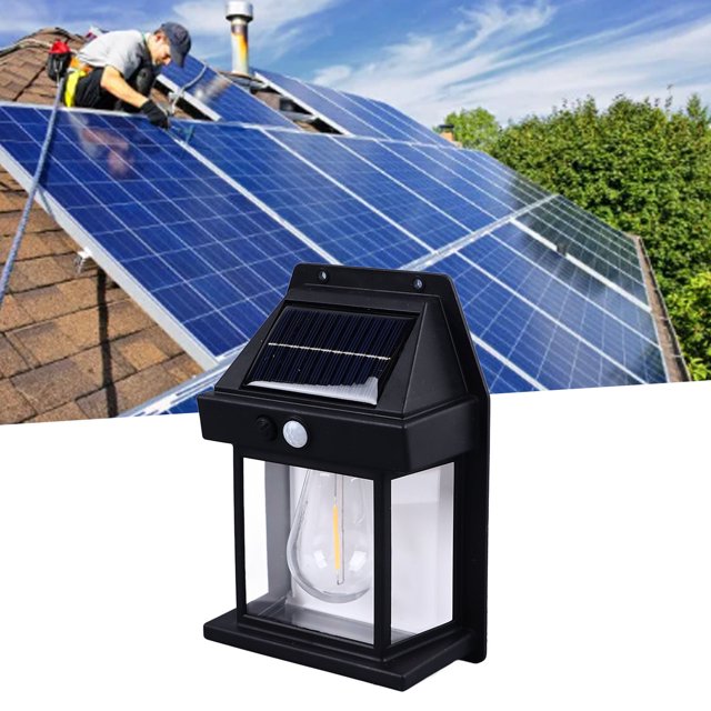 Solar Wall Lights, Motion Sensor LED Solar Outdoor Wall Lights, IP65 Waterproof Solar Wall Lanterns with 3 Modes for Patio Fence