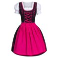 thumbnail image 1 of Kcodviy Robe en Denim Allemand pour Femme Grande Taille Robe Grande Taille Col Carré Tablier Robe Chic pour Femme Oktoberfest Fille Bière, 1 of 6