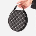 thumbnail image 2 of BUYISI Portable Round Zippered Car/Home 20 Cd Dvd Vcd Disc Holder Wallet Storage Bag White, 2 of 5