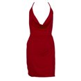 thumbnail image 2 of Drppepioner Fashion Womens Deep V-Neck Halter Backless Slit Mini Party Club Dress, 2 of 2