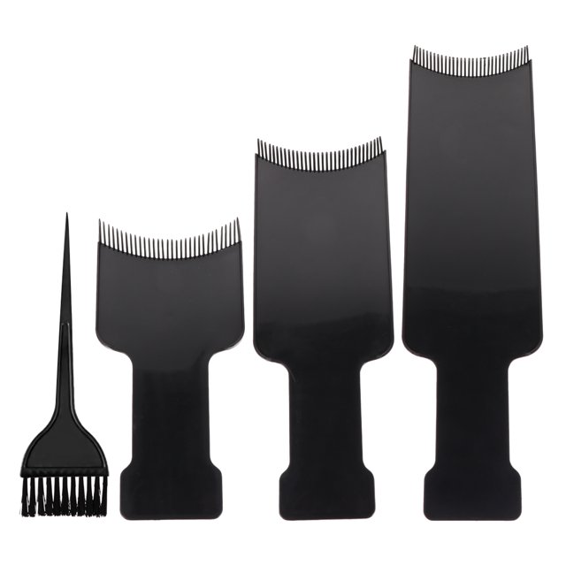 4 Pcs Kit de Brosse Planche de Surlignage Kit de Teinture Cheveux Planche Plate