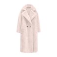 thumbnail image 5 of LOVZFMLL Vestes pour Femmes Manteau à Manches Longues en Cheveux d'Agneau Col Chaud, 5 of 5