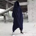 thumbnail image 2 of Men‘s Personality Dark Style Full Body Zipper Long Hooded Sweater Jacket, 2 of 6