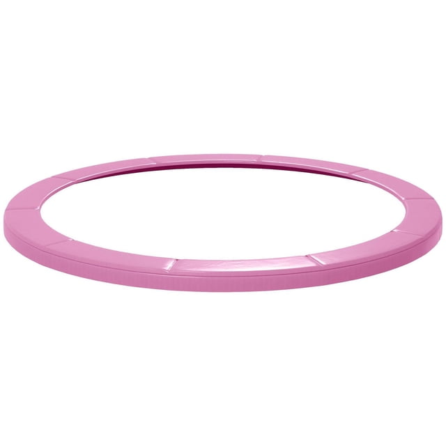 Soozier Coussin de trampoline 12 Pi Housse de Ressort Rose, Circulaire et Segmentée avec Rembourrage en Mousse Haute Densité Imperméable, Conçue pour s'Adapter aux trampolines 12 Pi, Protégeant les Ressorts et les Bords en Acier pour un Jeu Extérieur Plus Sûr.