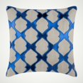 thumbnail image 1 of Blue Euro Pillow Covers 26x26 inch (65x65 cm), Linen European Pillow Covers, Abstract, Pattern, Moroccan, Trellis, Lattice, Applique, Modern Euro Size Pillow - Web Designing, 1 of 3