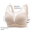 thumbnail image 3 of Timegard Bras for Women Wireless Mesh Adjustable Strap Full Coverage Underwear Breathable Daily Bras, 3 of 5