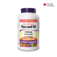 thumbnail image 1 of Webber Naturals® Flaxseed Oil Cold Pressed Softgels, 1 of 10