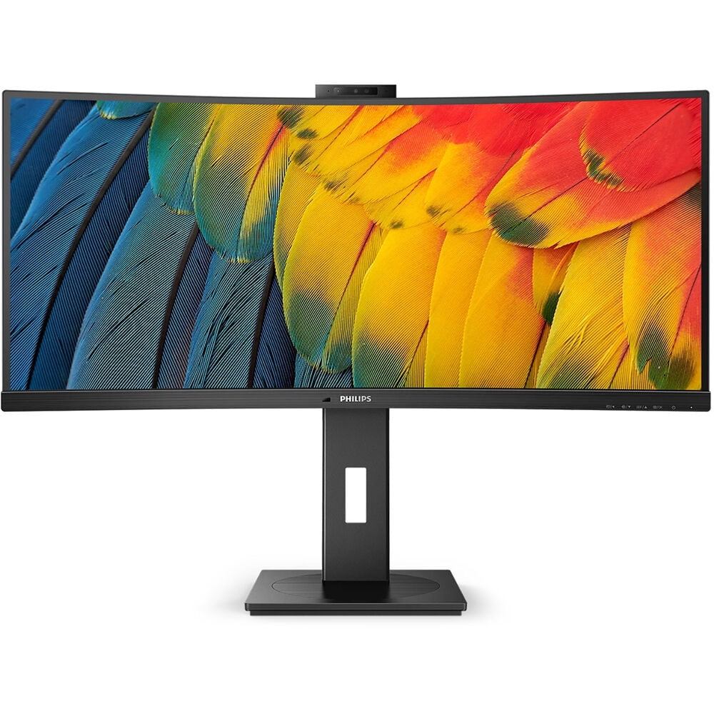 Philips 34B1U5600CH 34" 1440p 3000:1 4 ms 350 nits 120 Hz Ultrawide Curved Video Conferencing Monitor