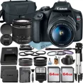 thumbnail image 1 of Canon EOS Rebel T7 DSLR Camera with 18-55mm Lens + 2 pcs 64GB Memory Card + Case + Tripod + Telephoto + ZeeTech Accessory Bundle, 1 of 8