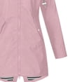 thumbnail image 3 of CEHVOM Manteau Décontracté Uni pour Femme, Extérieur, Grande Taille, à Capuche, Coupe-Vent, Ample, 3 of 4