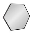 thumbnail image 1 of Kate and Laurel Rhodes Miroir Mural Hexagonal Moderne, 22 x 25, Noir, Miroir Géométrique Chic pour Mur, 1 of 7