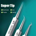 thumbnail image 2 of Classicous Blackhead Remover Tools, Stainless Steel Blackhead Remover Kit, Facial Blackhead Remover Tweezers, 14 in 1 Comedone Extractor Tools Set with Portable Case (5pcs), 2 of 9