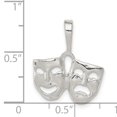 thumbnail image 2 of Sterling Silver Comedy/Tragedy Charm QC3092 (23mm x 19mm), 2 of 2