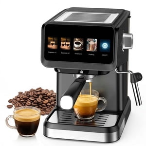 Pentantan Espresso Machine, 20 Bar Coffee Machine with Milk Frother Steam Wand, Coffee Maker for Home- Americano Cappuccino Latte