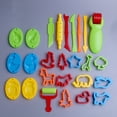 thumbnail image 2 of 29 Pieces Play Dough Tools Playdough Accessories Set Various  Molds Rollers Cutters Educational Gift for Children  Random Color, 2 of 7