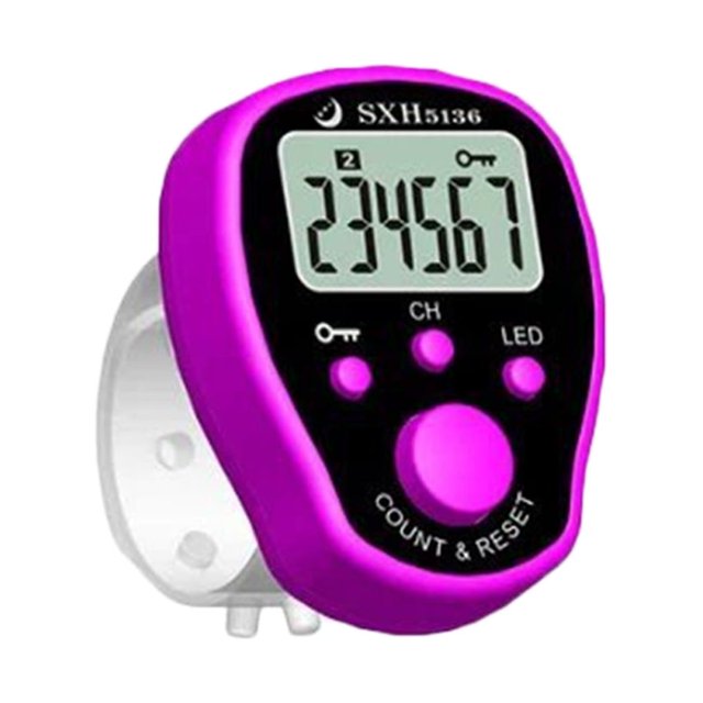 Mini Marqueur de Point Compteur de Rangée Compteur LCD Chiffre de Point Affichage Électronique Numérique du Tally Compteur Chiffre de Compteur Outil de Couture Tricot Tissage