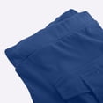 thumbnail image 4 of Moxiu Capris Cargo pour Femmes avec Multiples Poches Été Taille Mi-Haute Pantalon Jogger Grande Taille Extensible Tactique Tavel Randonnée Pantalon Court Bleu,G, 4 of 7