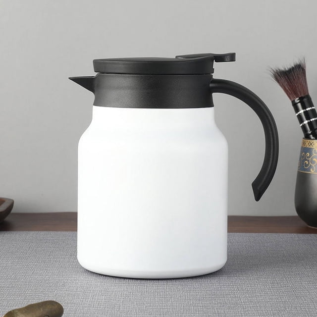 Portable Stainless Steel Kettle,Double Layer Tea Pot With Filter Screen