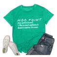 thumbnail image 1 of LUOGENLI T-shirts pour Femme pour Femmes T-Shirt d'Été pour Femme à Col Rond Mode à Lettres Imprimées Haut à Manches Courtes T-Shirt en Coton Coloré T-shirts pour Femme T-shirts Graphiques TTG Grande Taille Saint-Valentin Vert Menthe m, 1 of 2