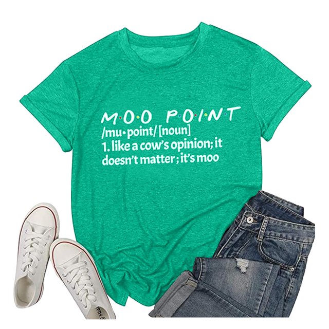 LUOGENLI T-shirts pour Femme pour Femmes T-Shirt d'Été pour Femme à Col Rond Mode à Lettres Imprimées Haut à Manches Courtes T-Shirt en Coton Coloré T-shirts pour Femme T-shirts Graphiques TTG Grande Taille Saint-Valentin Vert Menthe m