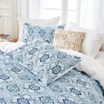 thumbnail image 4 of Hitime Queen Duvet Cover Set, Soft & Breathable Microfiber 3 Pieces Queen Bedding Sets, Pattern Queen Comfy Duvet Cover Set, with Zipper Closure (Queen), 4 of 8