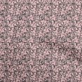 thumbnail image 1 of oneOone Velvet Peach Fabric Florals Fabric For Sewing Printed Craft Fabric By The Yard 58 Inch Wide-R2, 1 of 4