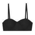 thumbnail image 1 of RKSTN Bras for Women Traceless Comfortable No Steel Ring Removable shoulder strap Convertible Bras Solid Color Breathable Gathering Push up Strapless Bras, 1 of 3