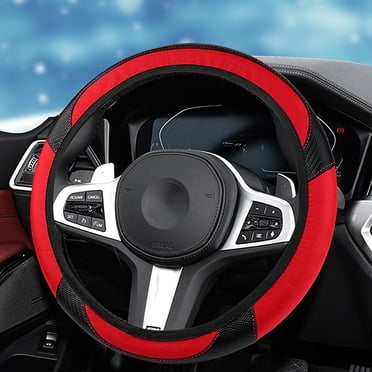EGNMCR Car Accessories Car Steering Wheel Cover Elastic Without Inner Ring Plush Model, The,Universal Fitting For Most Cars Universal Fitting 14-15 Inches steering wheel cover