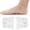 Clear, variant on Flat Arch Support Pads Soft Silicone Massage Insoles For Foot And Comfort