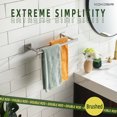 thumbnail image 4 of KOKOSIRI Hand Towel Holder Rack 16 Inch Bathroom Double Towel Bars Rails for Bath Toilet Brushed Nickel Stainless Steel B5005BR-L16, 4 of 9