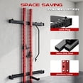 thumbnail image 4 of AKDSteel Folding Squat Rack, 1000LBS Capacity Wall Mounted Squat Rack, 2.36"x2.36" Foldable Squat Rack for Home Gym with Pull Up Bar, J Hook, Landmine, 4 of 7