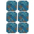 thumbnail image 4 of Cup Pad, Cup Coaster Brocade Fabric Heat Insulated Embroidered Hand-woven  For Restaurant, 4 of 8