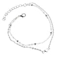 thumbnail image 1 of Stainless Steel Anklets Love Heart Charm Ankle Bracelet, 1 of 9