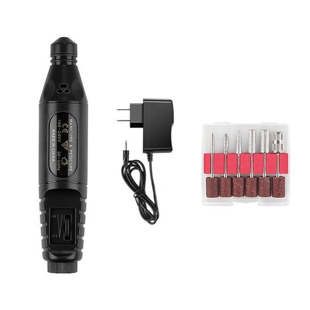 Trousse d'Outils de Lissage pour Imprimante 3D, Outil de Finition de Modification d'Impression 3D pour Lisser, Réparer et Modifier Prise US,1 * Broyeur 1 * Prise d'Alimentation 6 * Têtes de Meulage 1 * Manuel d'Instructions en Anglais,Noir