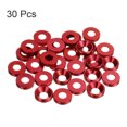 thumbnail image 3 of Unique Bargains 30packs Countersunk Washer M4 Anodized Aluminum Alloy Finishing Washers, Red, 3 of 4