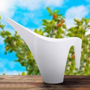 MTBLYS Plastic Watering Can with Long Spout 1.8 Liter Capacity Portable Watering Sprinkler 13.5 Inch Width Heavy Duty Gardening Tool Outdoor Indoor Home Use