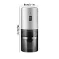 thumbnail image 2 of Electric Adjustable Burr Coffee Grinder with Ceramic Mill Portable USB Rechargeable Bean Crusher for Precision Brewing, 2 of 6