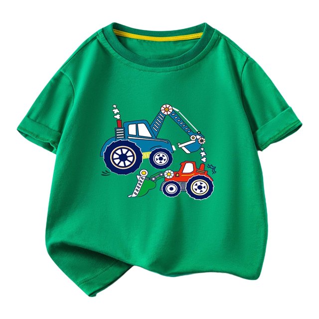 RXIRUCGD 2025 Vêtements d'Été pour Enfants T-shirt Décontracté Ample à Manches Courtes à Col Rond pour Adultes