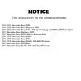 thumbnail image 2 of Positive Plus Front Rear Semi-Metallic Brake Pads Kit for Car Mercedes-Benz S550 S560 SL550 SL450 S450 Maybach S550e SL400 KPF-100725, 2 of 8