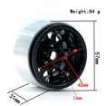 thumbnail image 4 of Arealer Aluminum Alloy Wheel Rim Beadlock Wheel Rims Hub 4pcs Replacement for 1/10 TRX4 Axial SCX10 90046 SCX10 III AXI03007 AXI03003 RC Car, 4 of 7